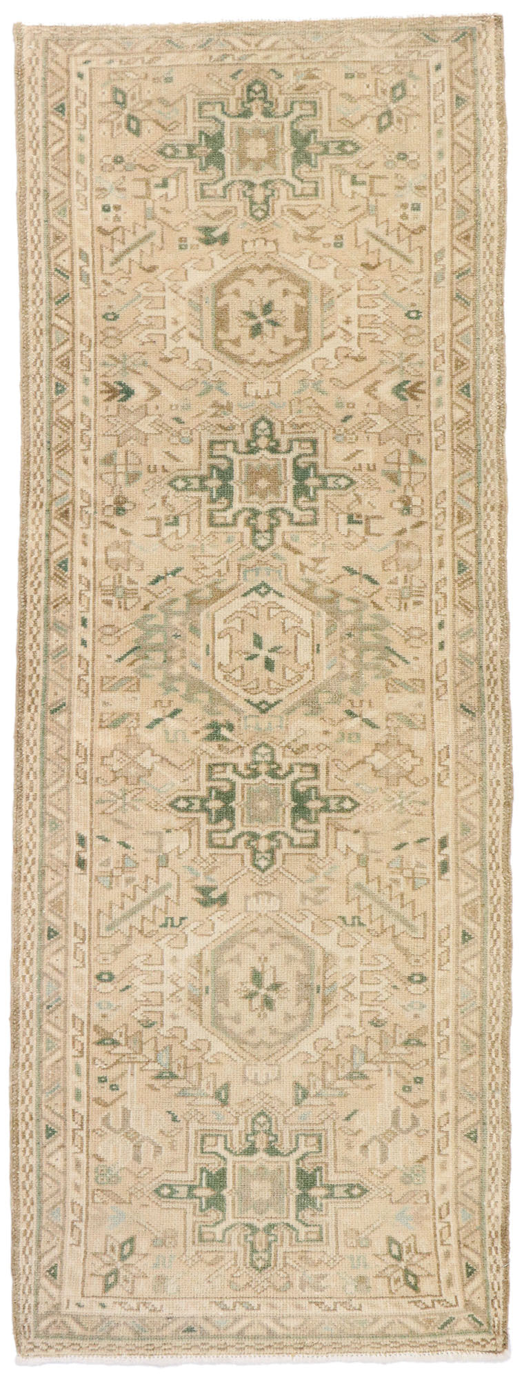 2 x 6 Vintage Persian Heriz Karaja Runner 53469