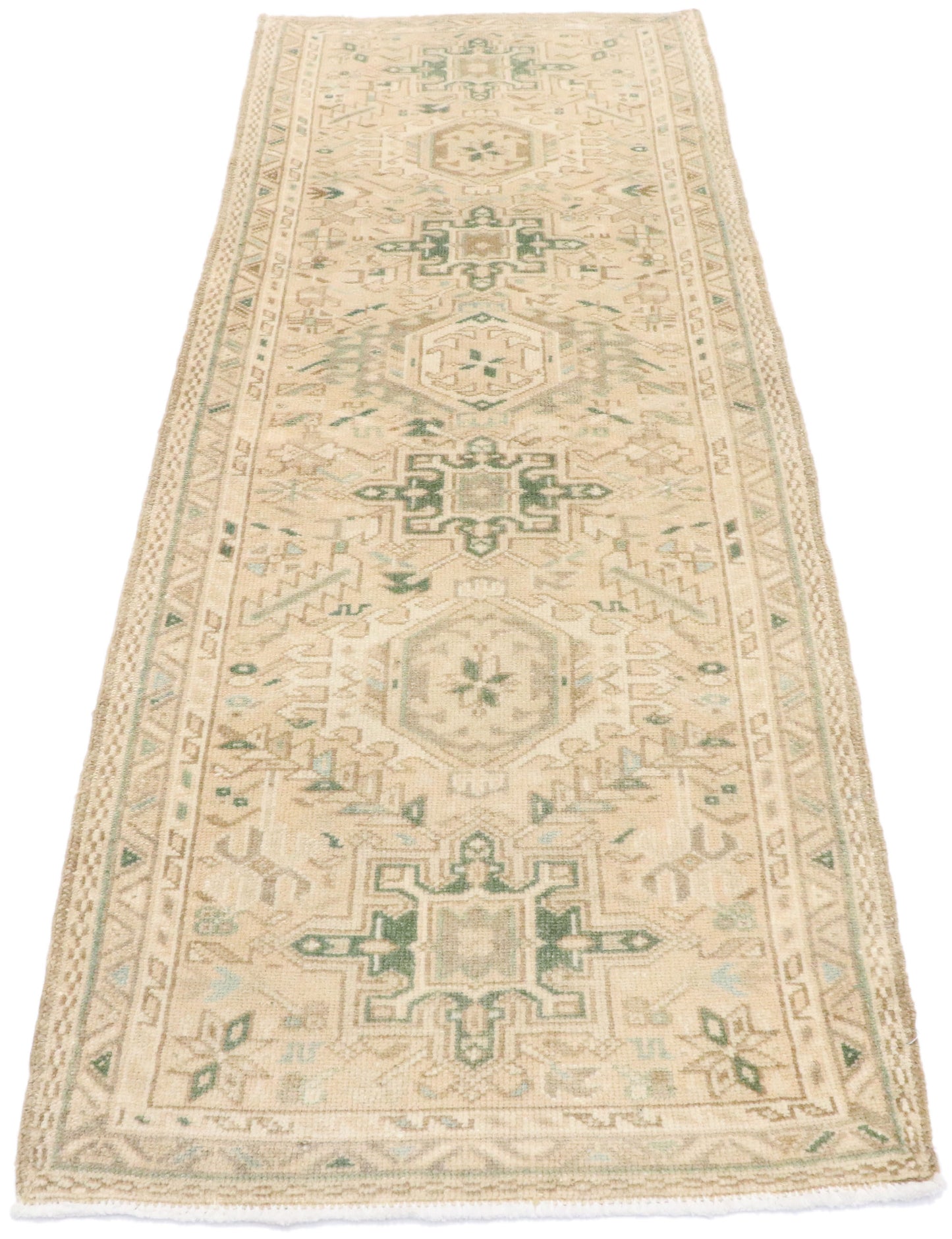 2 x 6 Vintage Persian Heriz Karaja Runner 53469