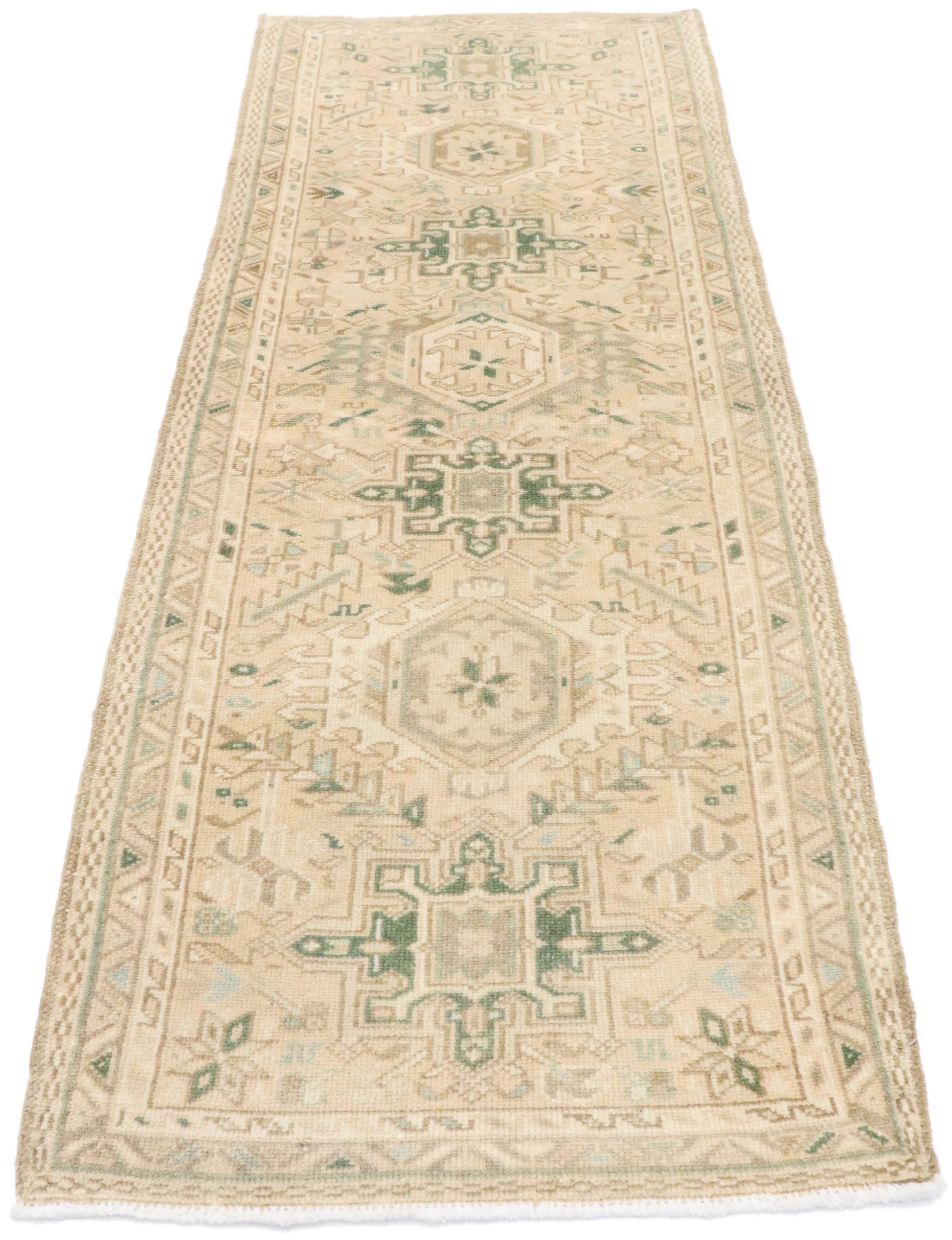 2 x 6 Vintage Persian Heriz Karaja Runner 53469