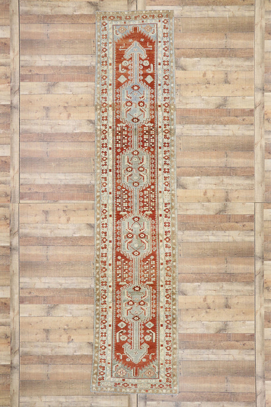 3 x 13 Vintage Persian Malayer Runner 53476
