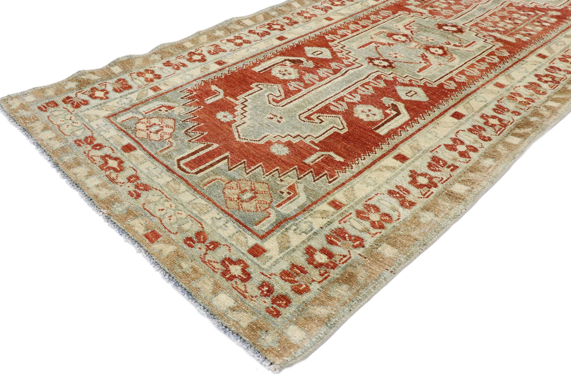3 x 13 Vintage Persian Malayer Runner 53476