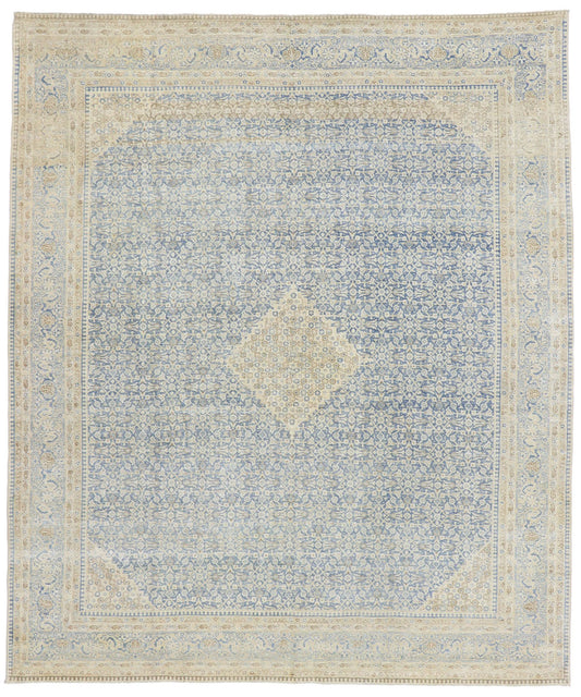 9 x 10 Antique Persian Tabriz Rug 53477
