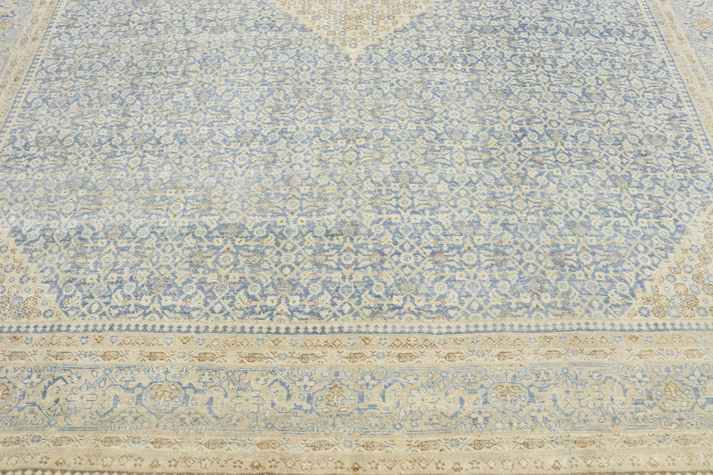 9 x 10 Antique Persian Tabriz Rug 53477