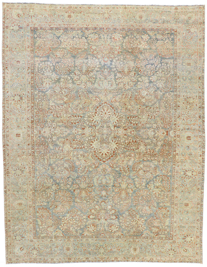 9 x 11 Antique Persian Sarouk Rug 53481
