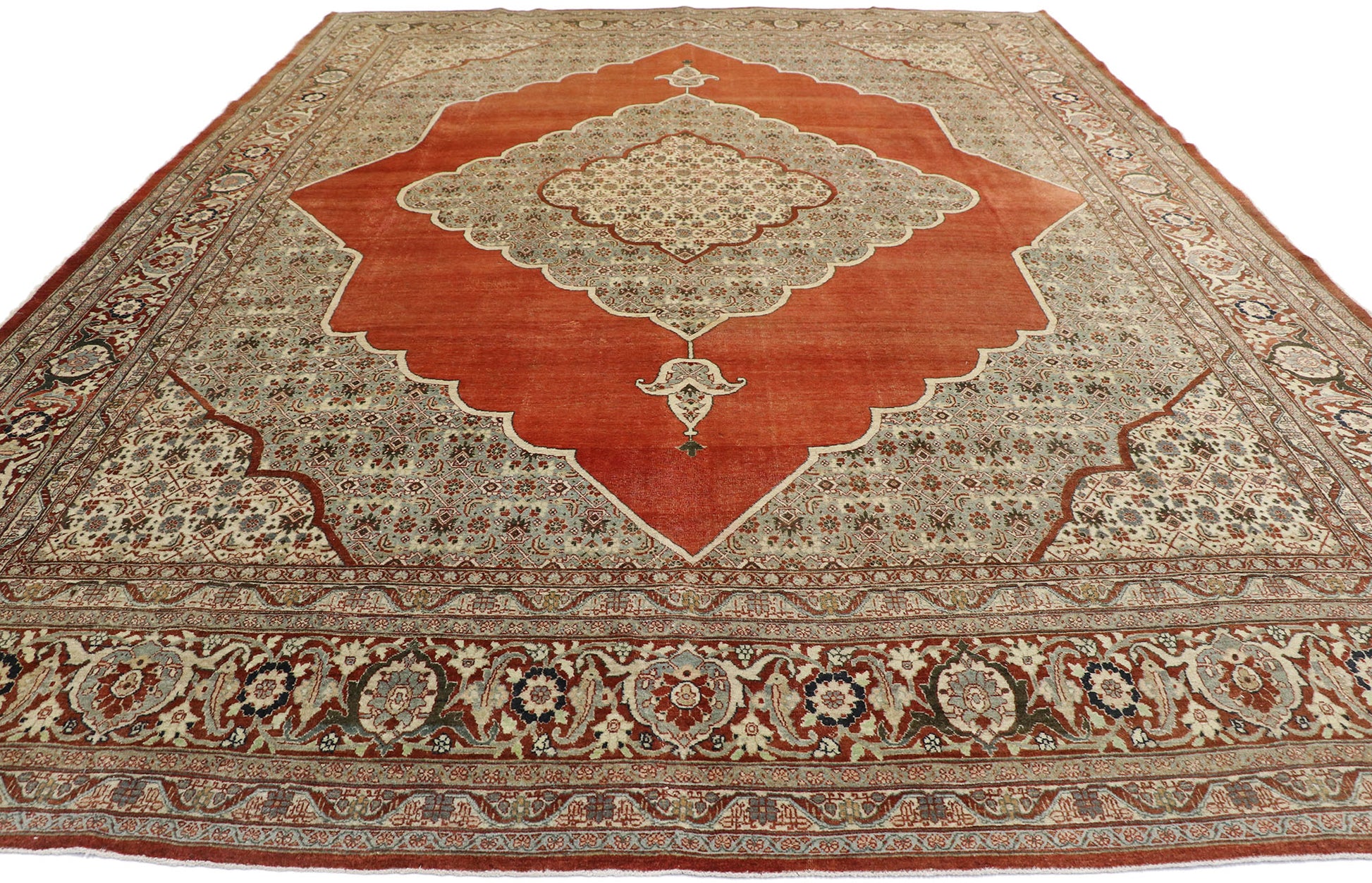 10 x 13 Haji Khalili Antique Persian Tabriz Rug 53482