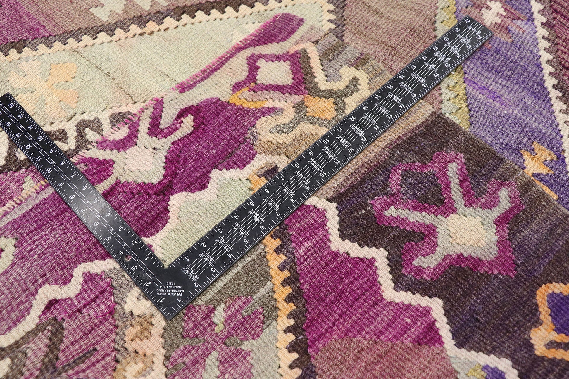 9 x 10 Vintage Turkish Kilim Rug 53484