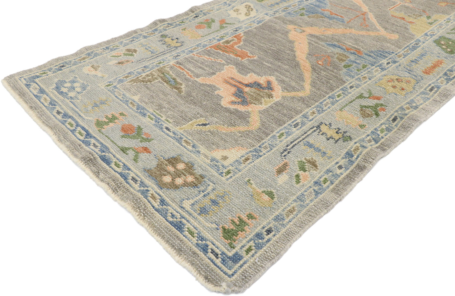 3 x 9 Contemporary Turkish Oushak Runner 53488