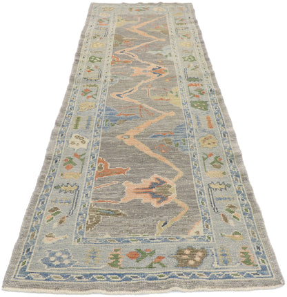 3 x 9 Contemporary Turkish Oushak Runner 53488