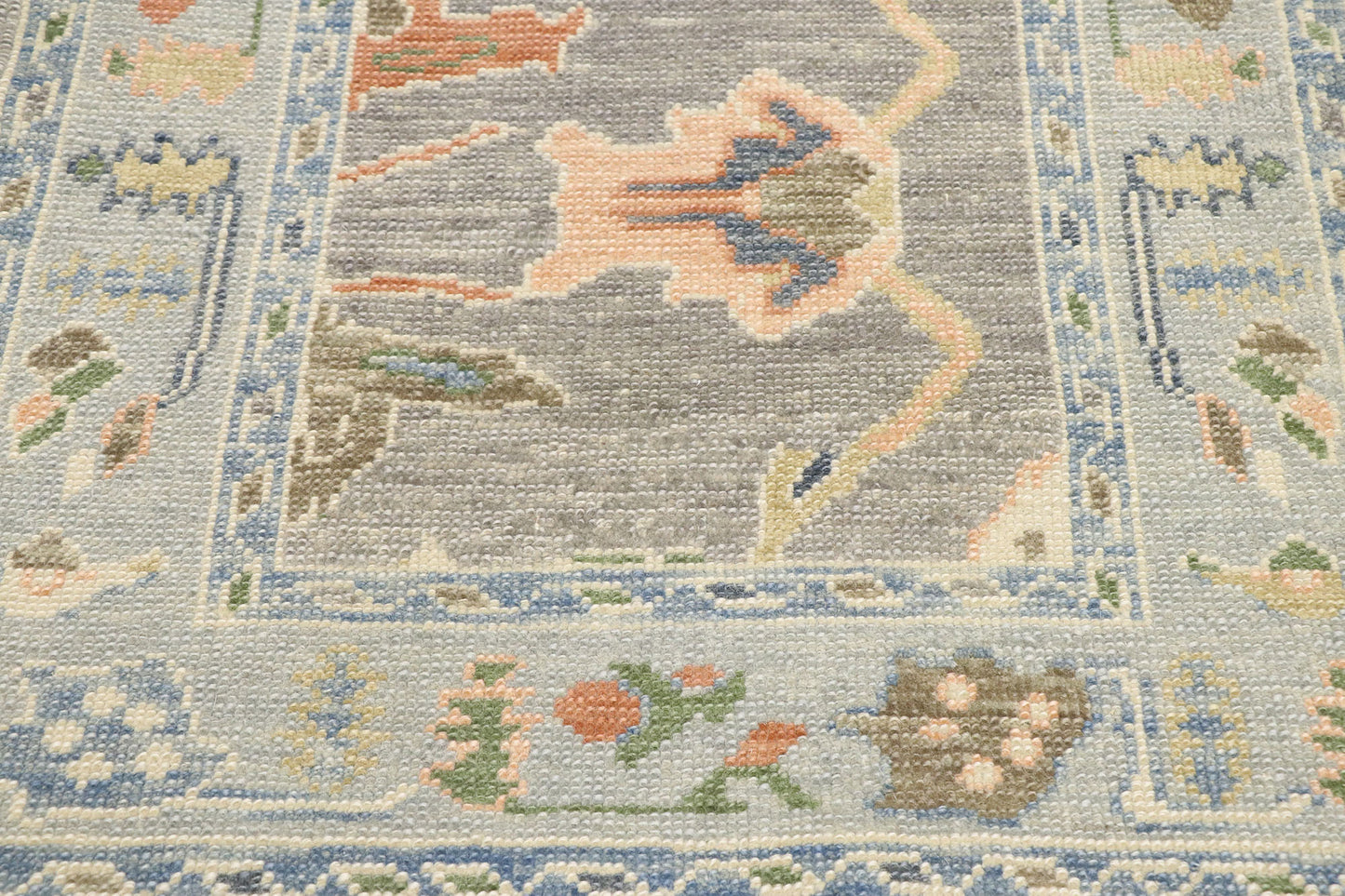 3 x 9 Contemporary Turkish Oushak Runner 53488