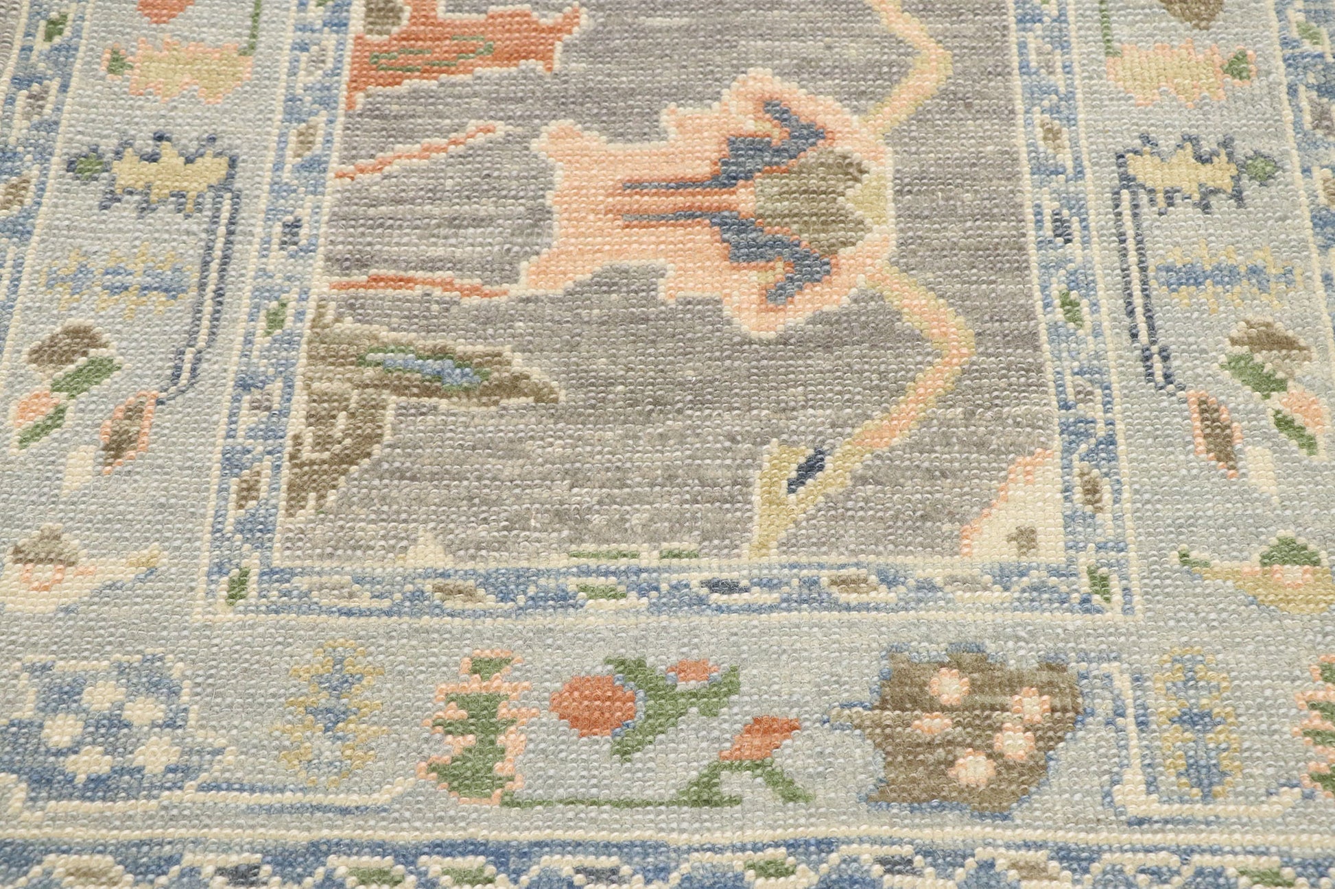 3 x 9 Contemporary Turkish Oushak Runner 53488