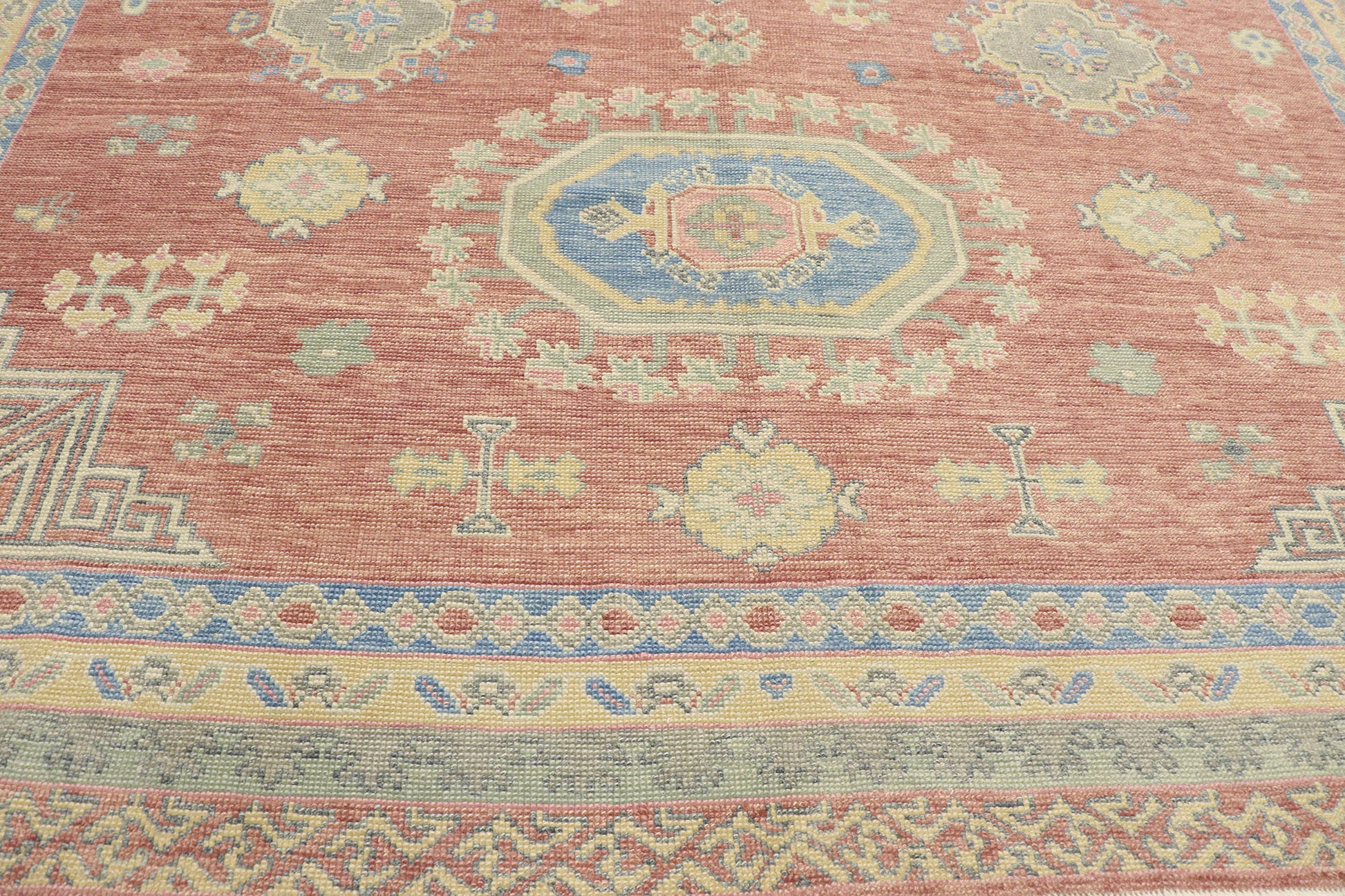 9 x 13 Contemporary Turkish Oushak Rug 53496