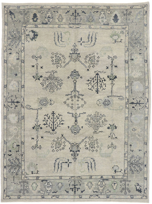 9 x 12 Contemporary Turkish Oushak Rug 53497