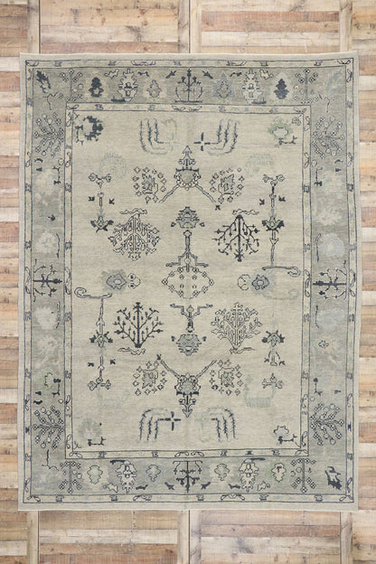 9 x 12 Contemporary Turkish Oushak Rug 53497