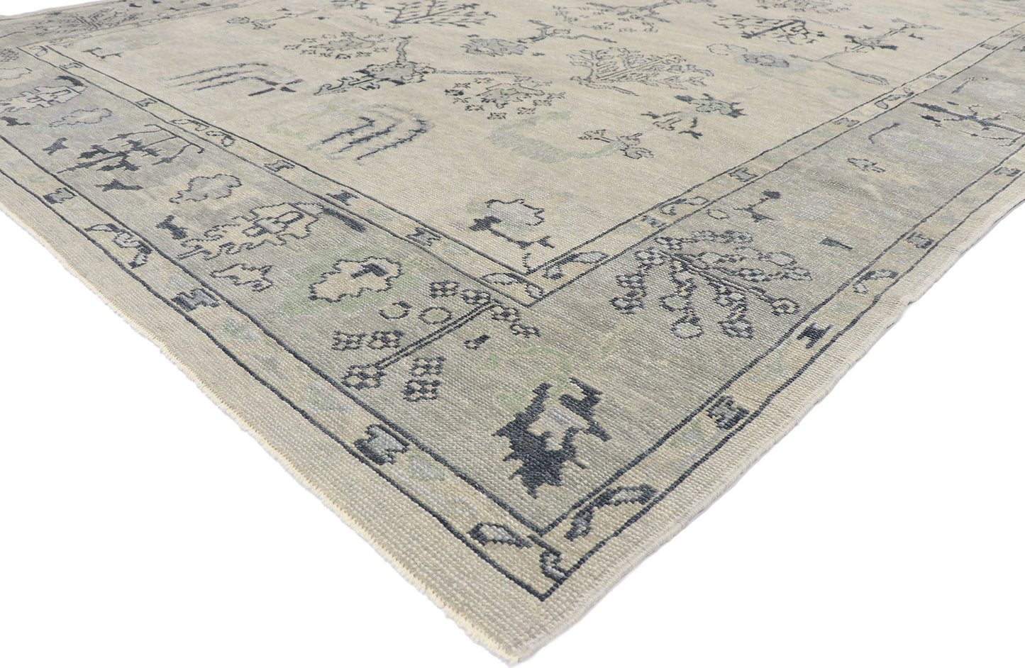 9 x 12 Contemporary Turkish Oushak Rug 53497