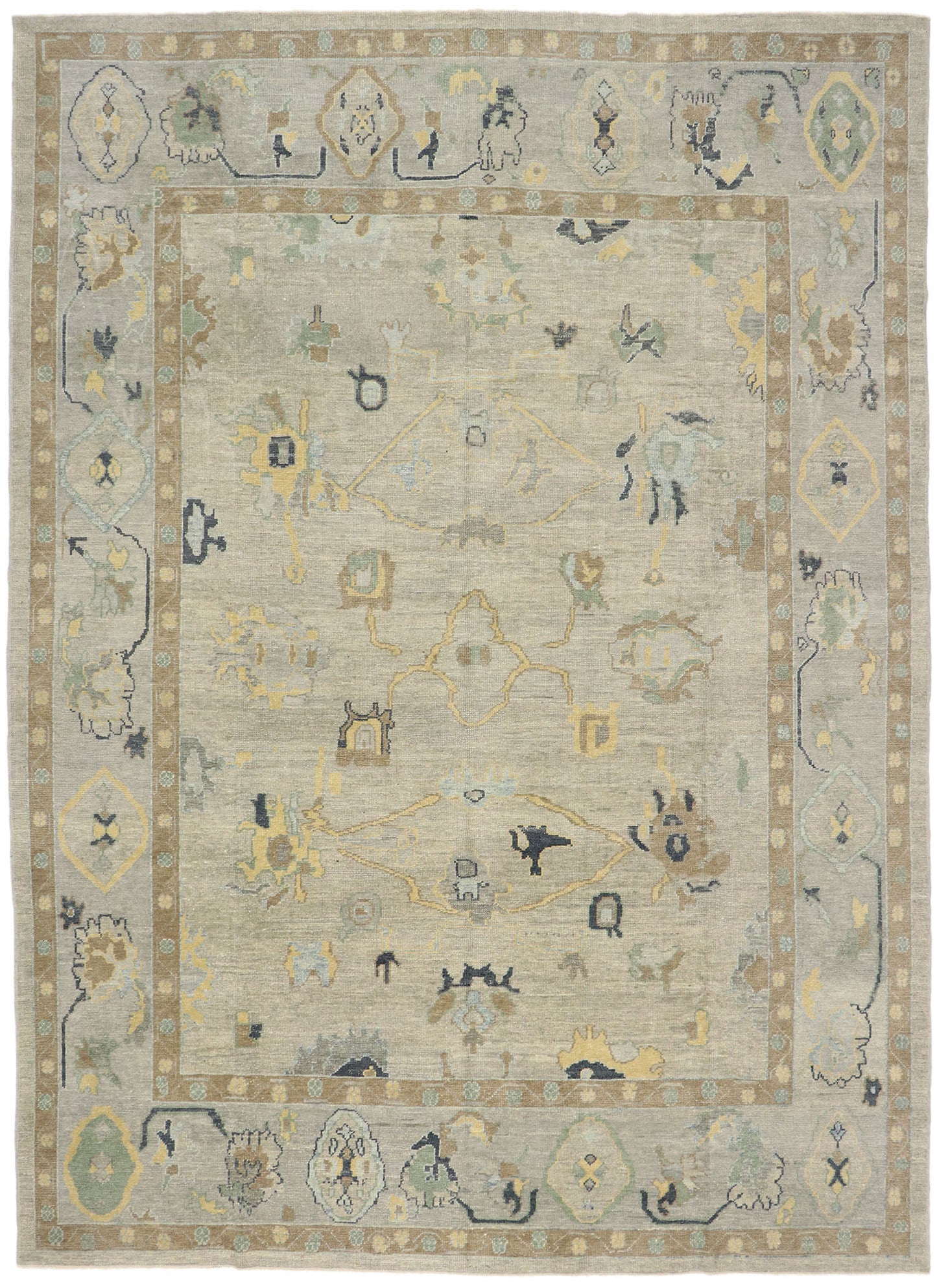 10 x 14 Turkish Oushak Rug 53498