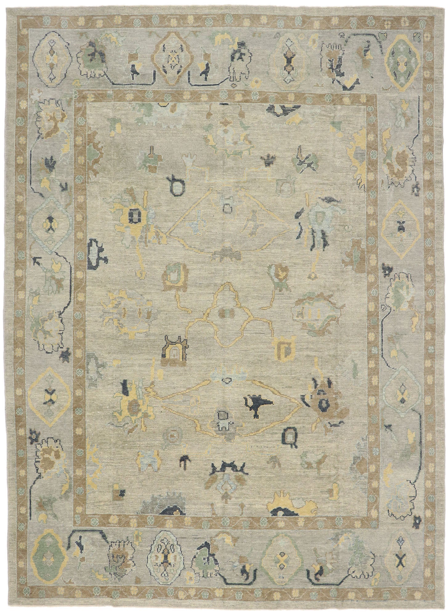 10 x 14 Turkish Oushak Rug 53498