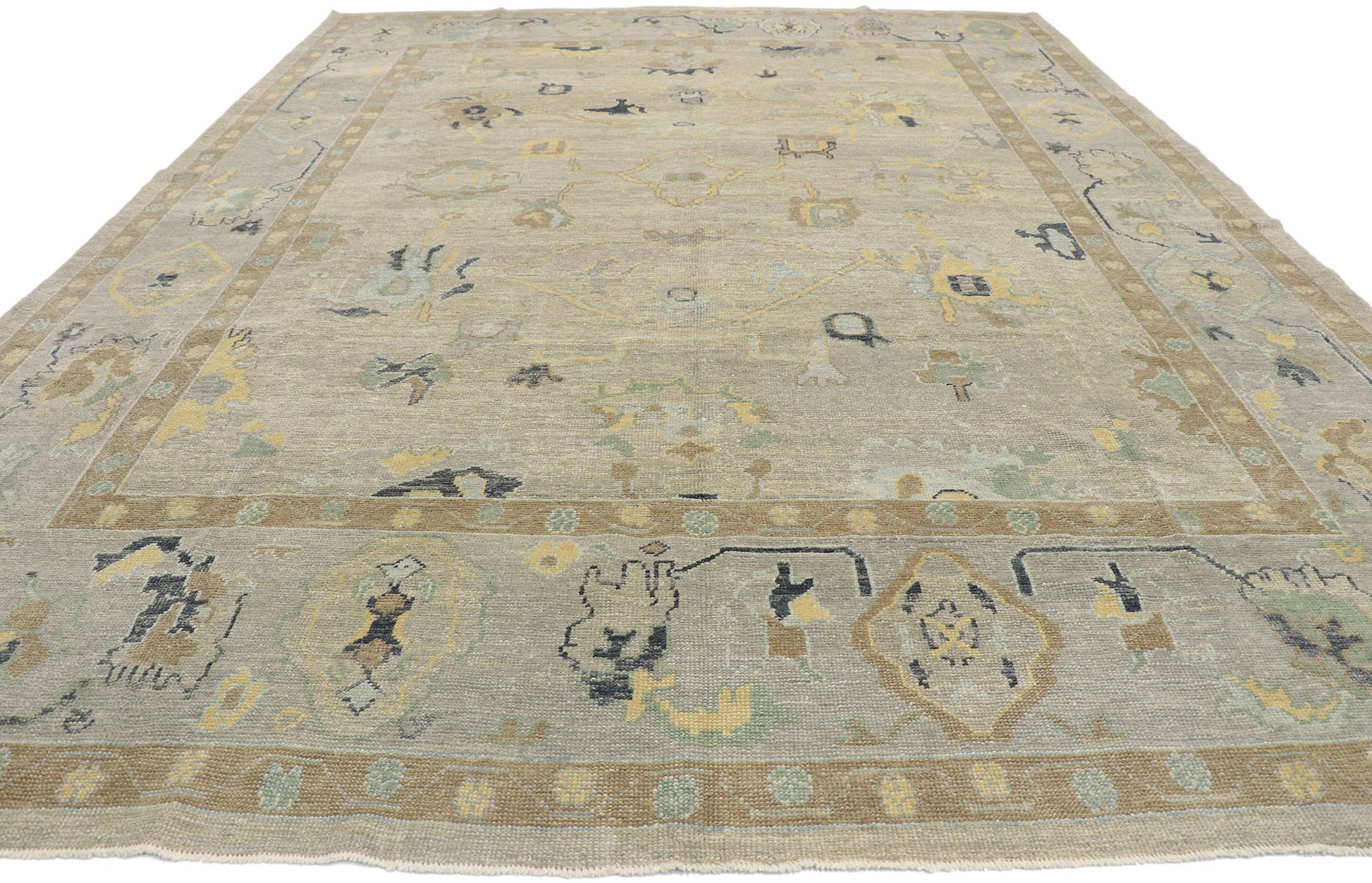10 x 14 Turkish Oushak Rug 53498