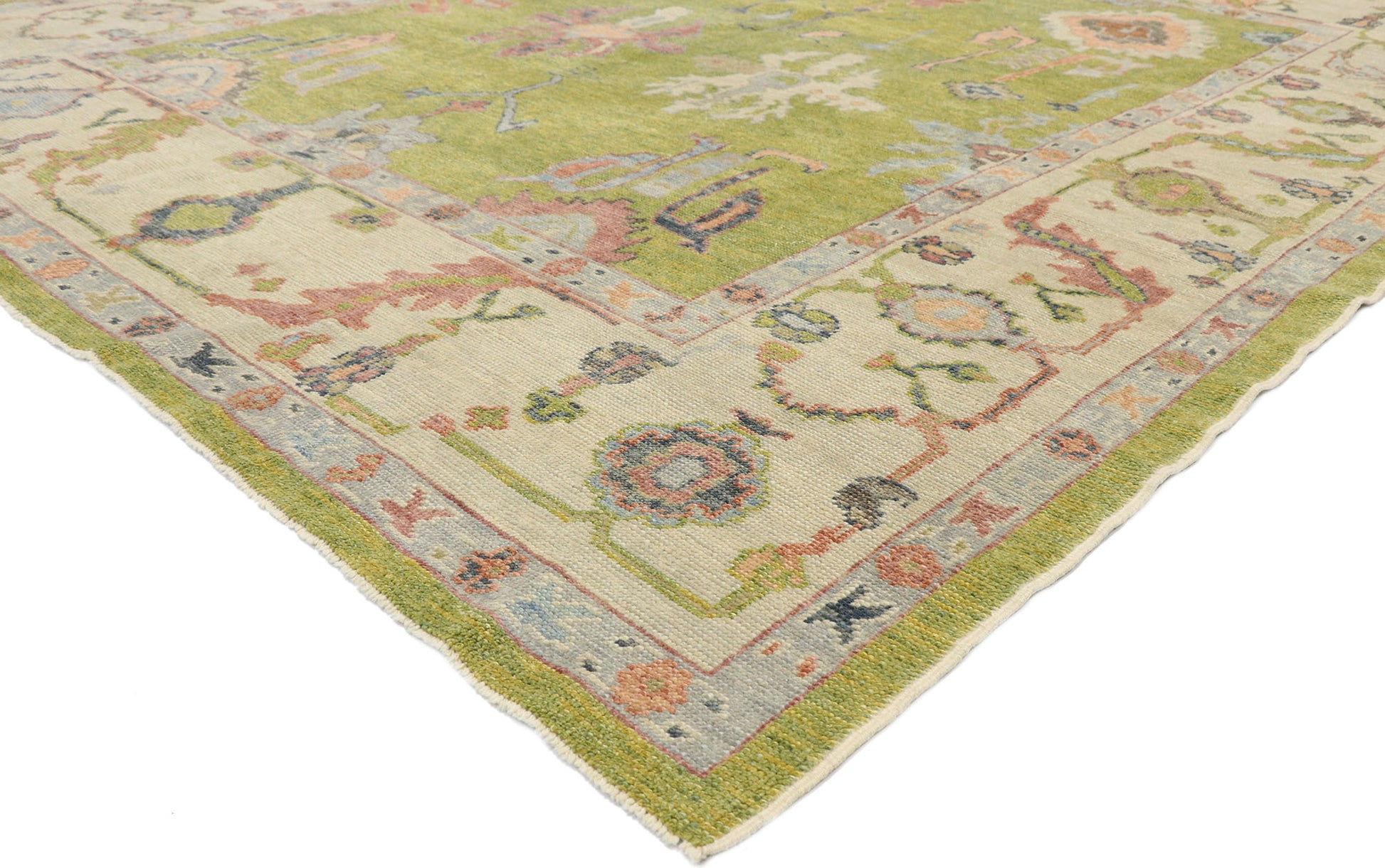 9 x 10 Contemporary Turkish Oushak Rug 53503