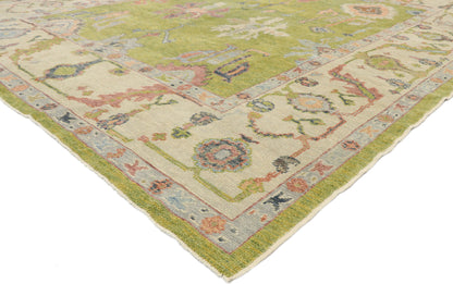 9 x 10 Contemporary Turkish Oushak Rug 53503