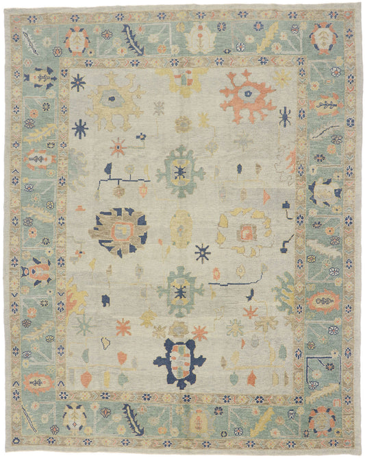 9 x 12 Turkish Oushak Rug 53504
