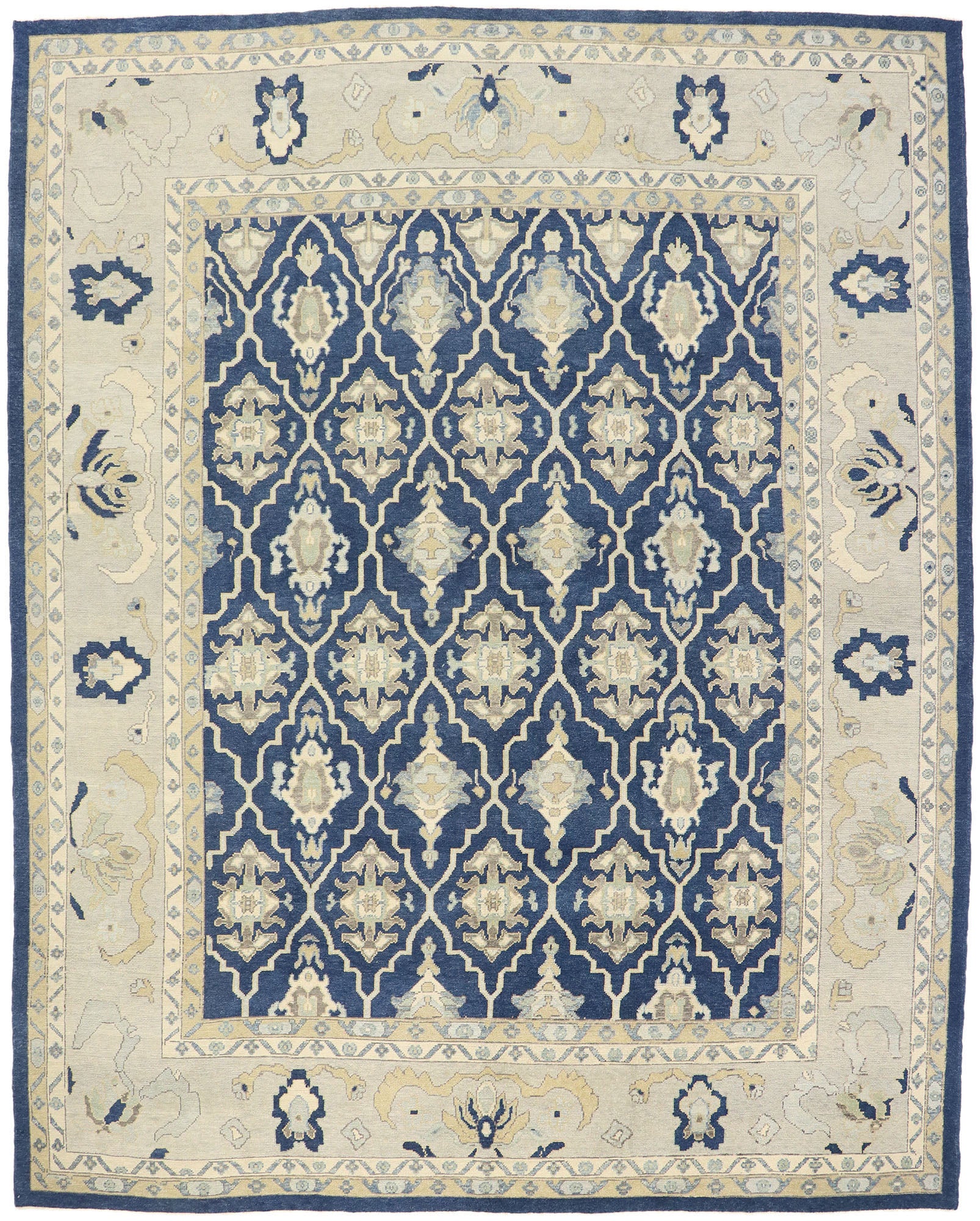 12 x 15 Contemporary Turkish Oushak Rug 53506
