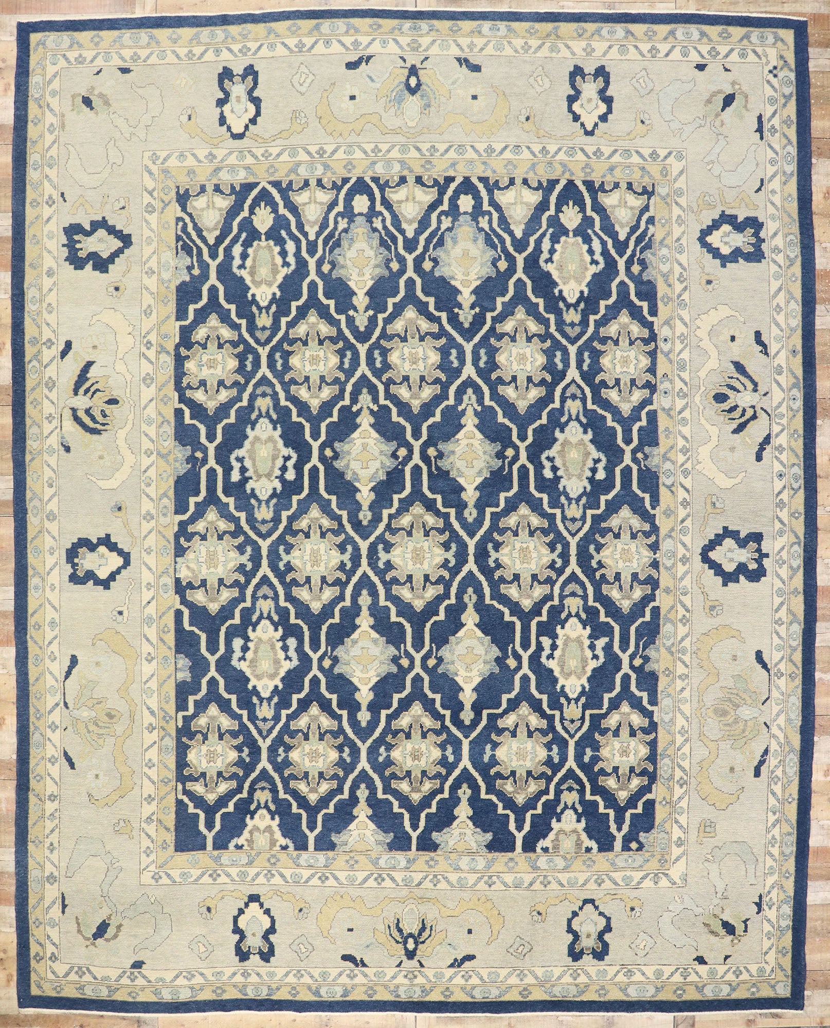 12 x 15 Contemporary Turkish Oushak Rug 53506