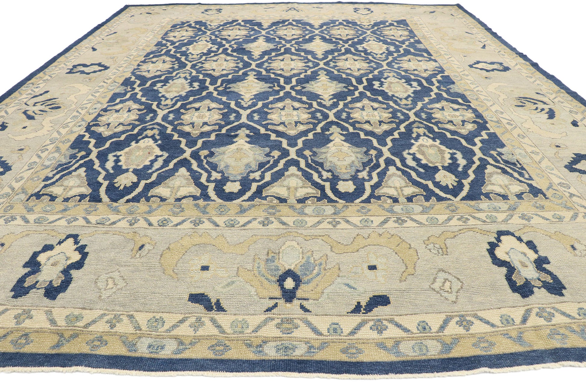 12 x 15 Contemporary Turkish Oushak Rug 53506