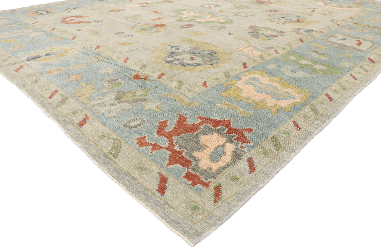 10 x 14 Contemporary Turkish Oushak Rug 53507
