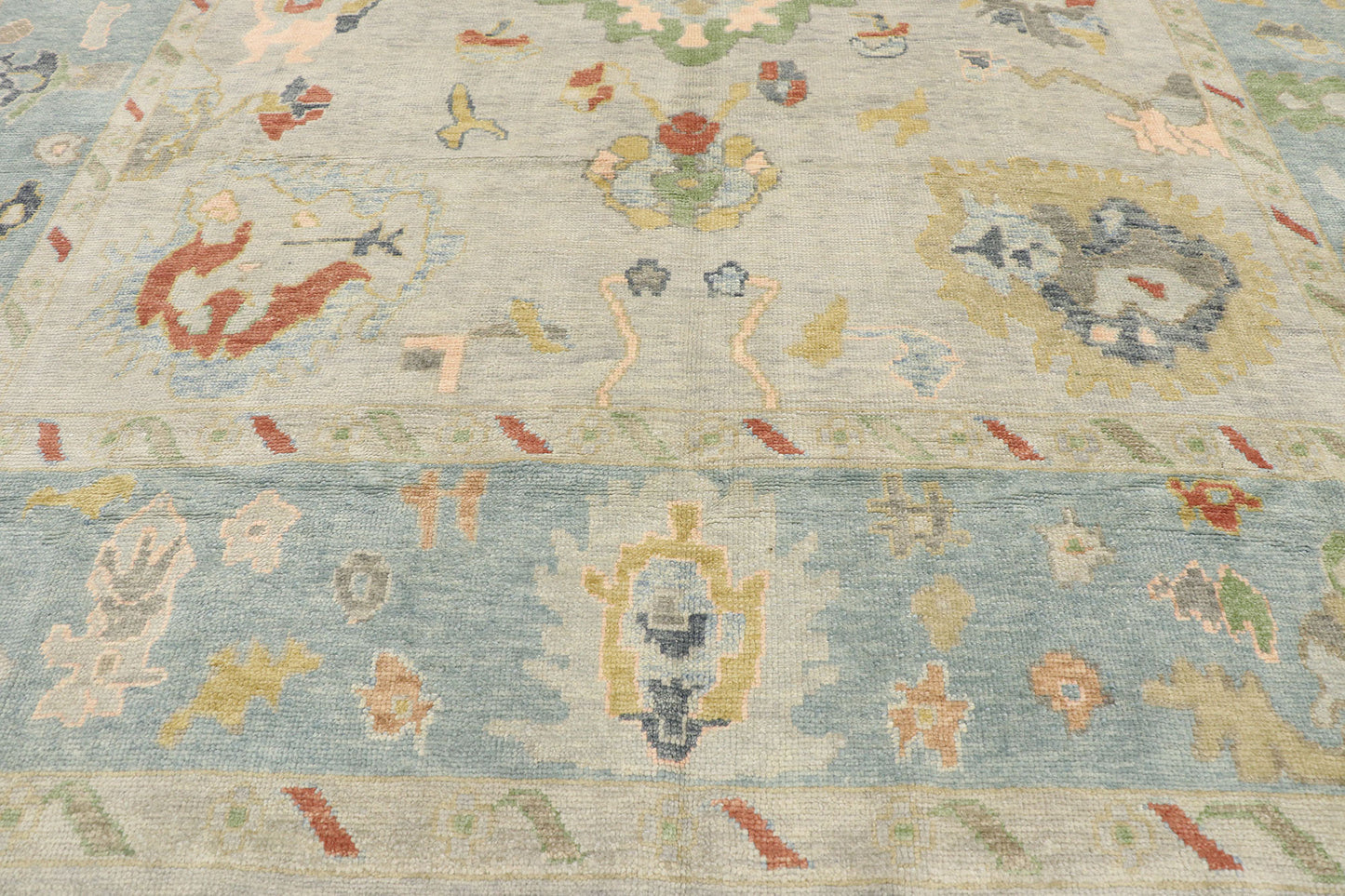10 x 14 Contemporary Turkish Oushak Rug 53507
