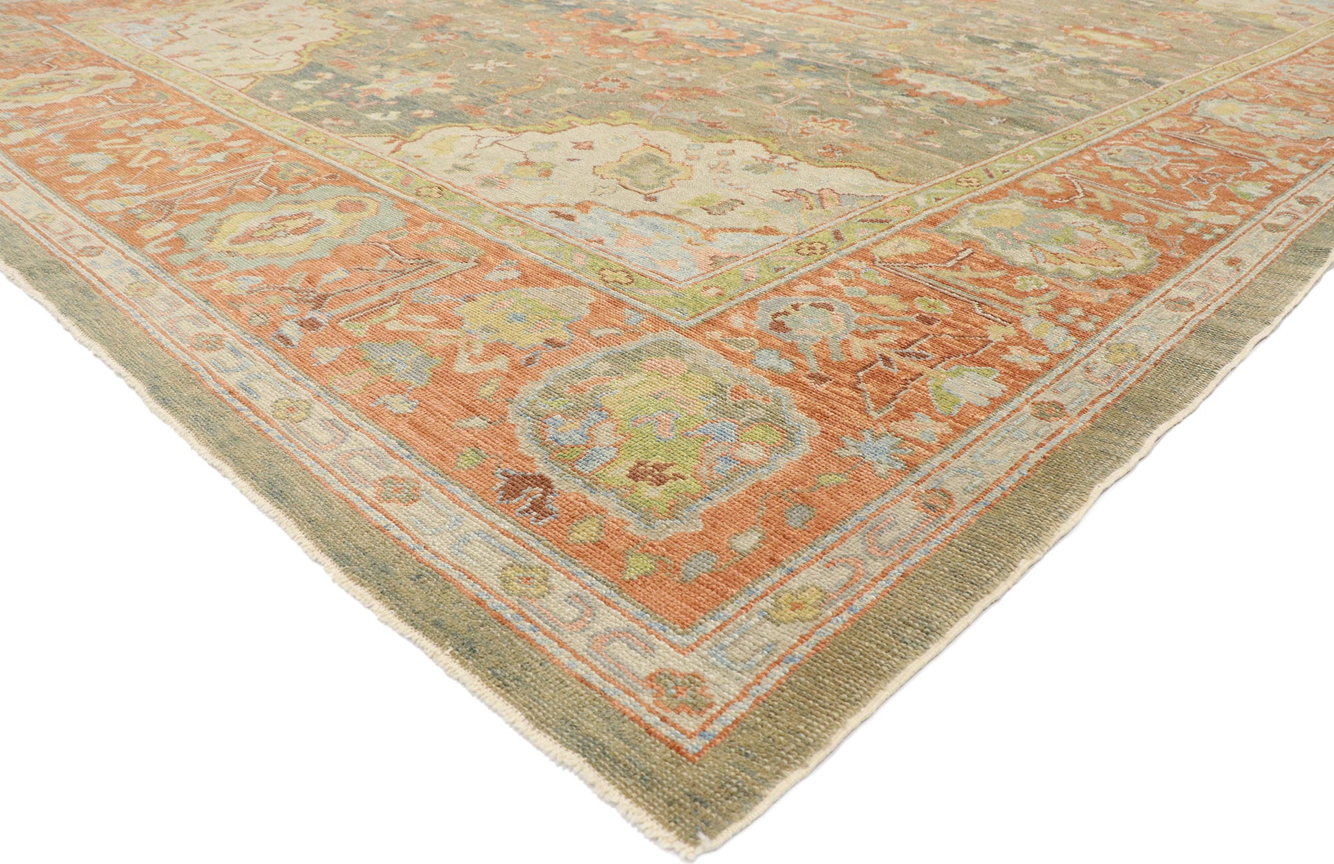 12 x 16 Contemporary Turkish Oushak Rug 53508