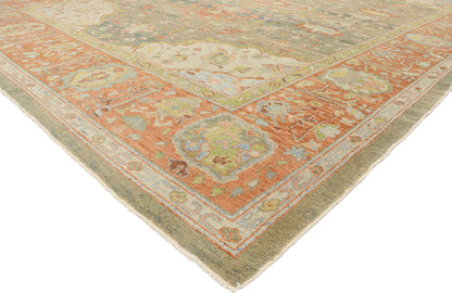 12 x 16 Contemporary Turkish Oushak Rug 53508