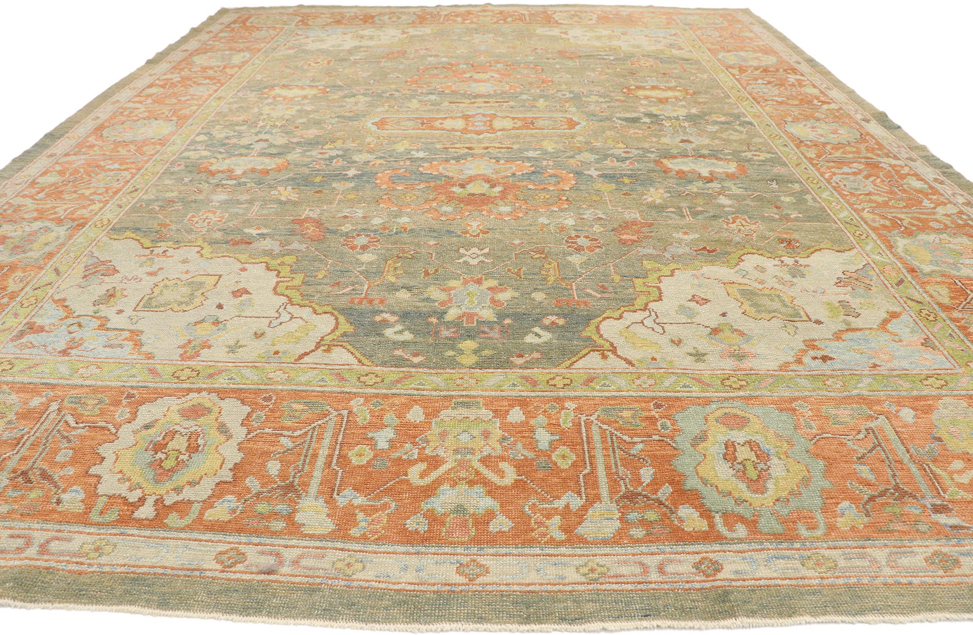 12 x 16 Contemporary Turkish Oushak Rug 53508