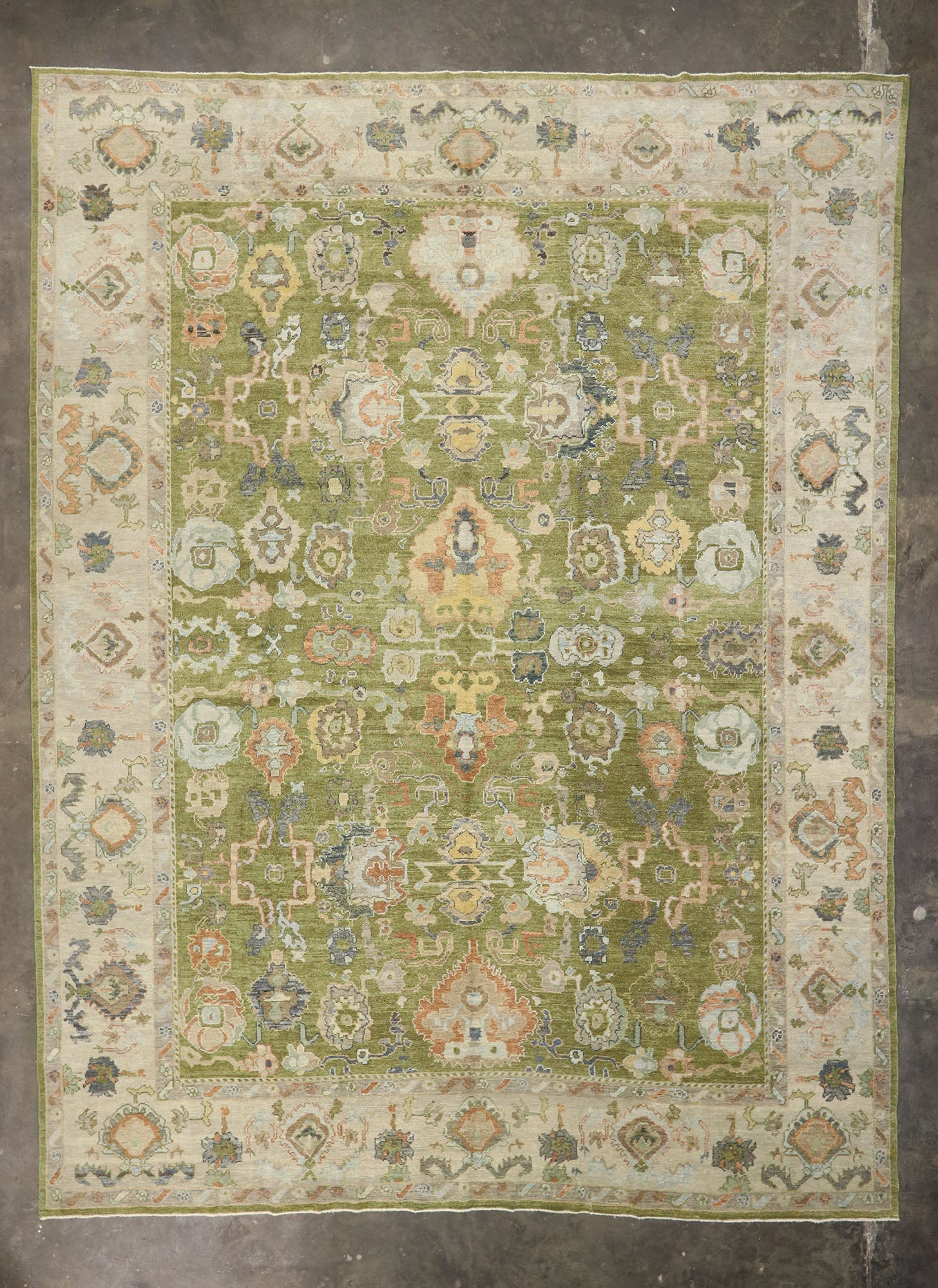 13 x 17 Contemporary Turkish Oushak Rug 53509