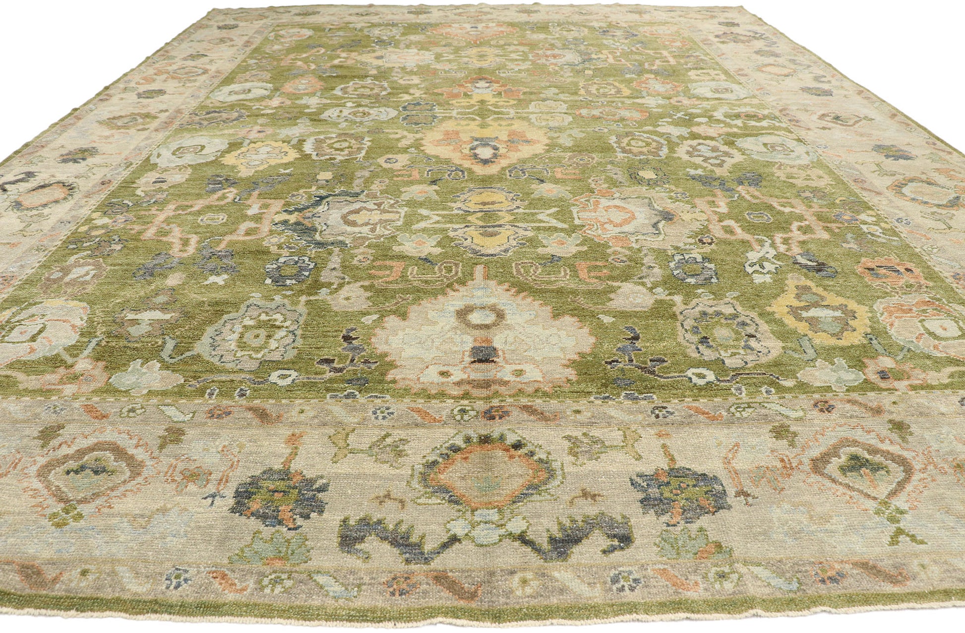 13 x 17 Contemporary Turkish Oushak Rug 53509