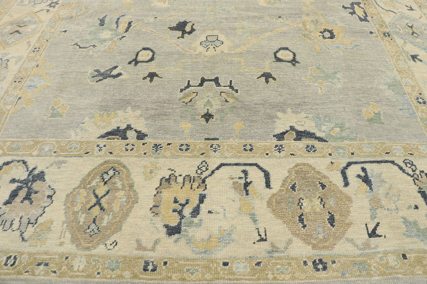 9 x 13 Contemporary Turkish Oushak Rug 53510