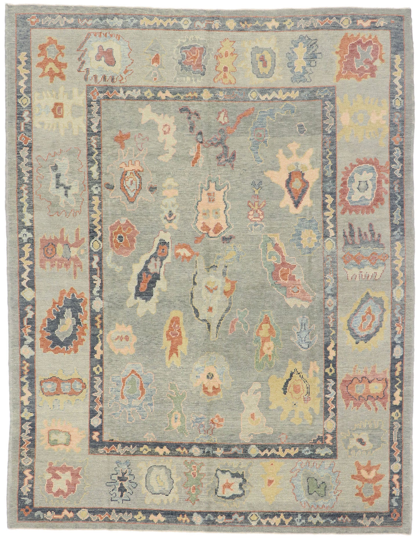 8 x 10 Contemporary Turkish Oushak Rug 53511