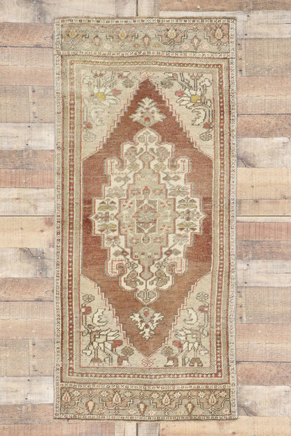 3 x 6 Vintage Turkish Oushak Rug 53518
