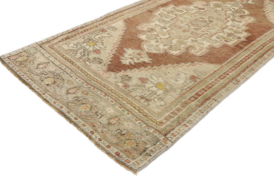 3 x 6 Vintage Turkish Oushak Rug 53518