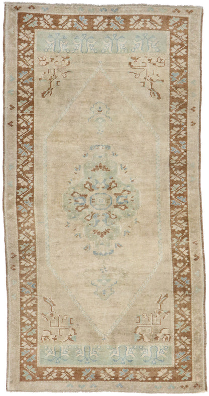 4 x 7 Vintage Turkish Oushak Rug 53519