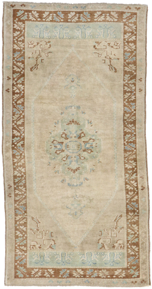 4 x 7 Vintage Turkish Oushak Rug 53519
