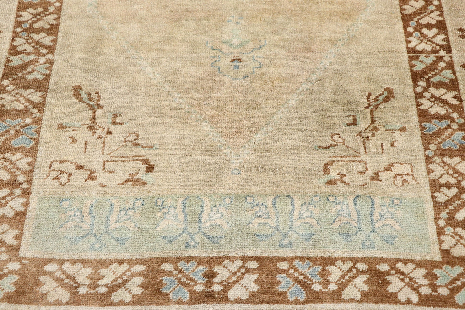 4 x 7 Vintage Turkish Oushak Rug 53519
