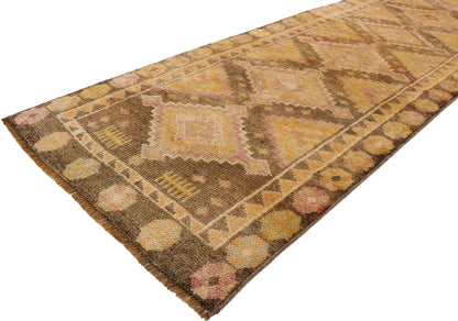 3 x 13 Vintage Turkish Oushak Runner 53520