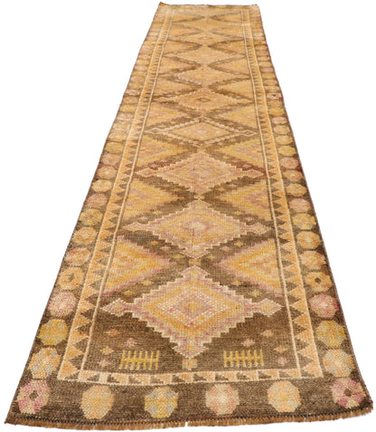 3 x 13 Vintage Turkish Oushak Runner 53520