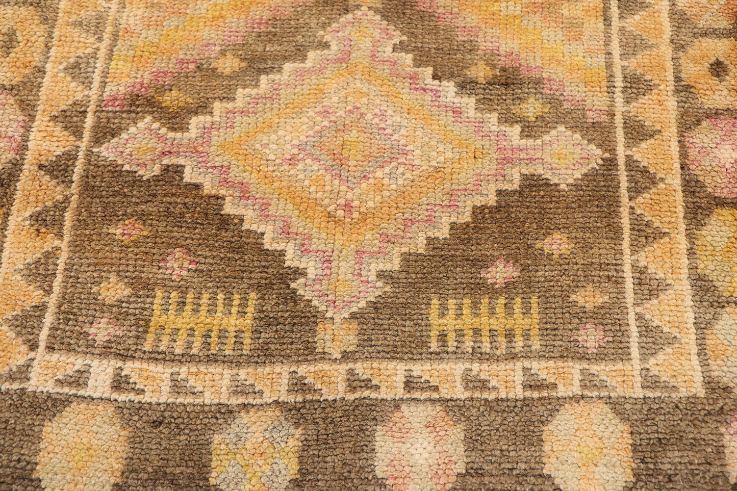 3 x 13 Vintage Turkish Oushak Runner 53520