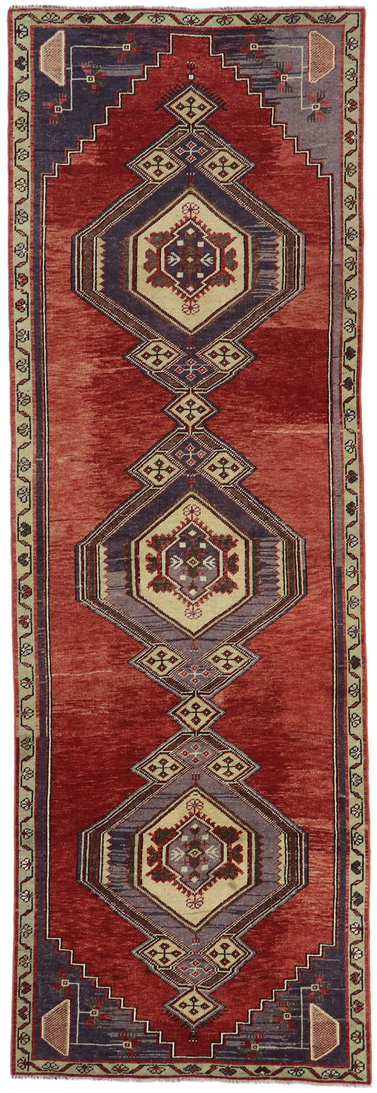 3 x 10 Vintage Turkish Oushak Rug 53521