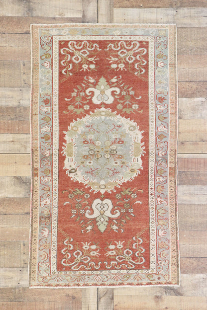 3 x 5 Vintage Turkish Oushak Rug 53523