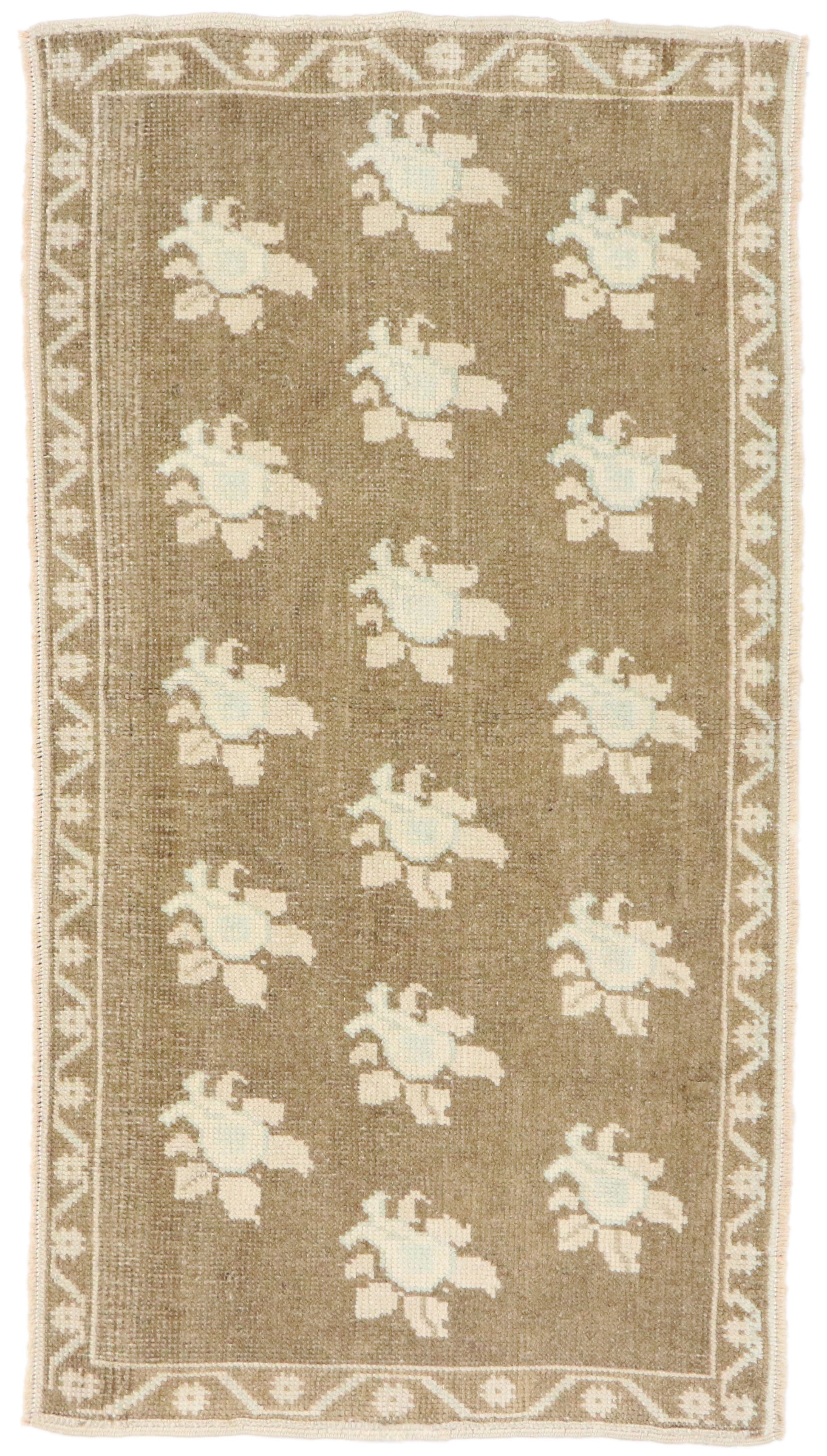 2 x 4 Vintage Turkish Oushak Rug 53526