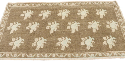 2 x 4 Vintage Turkish Oushak Rug 53526