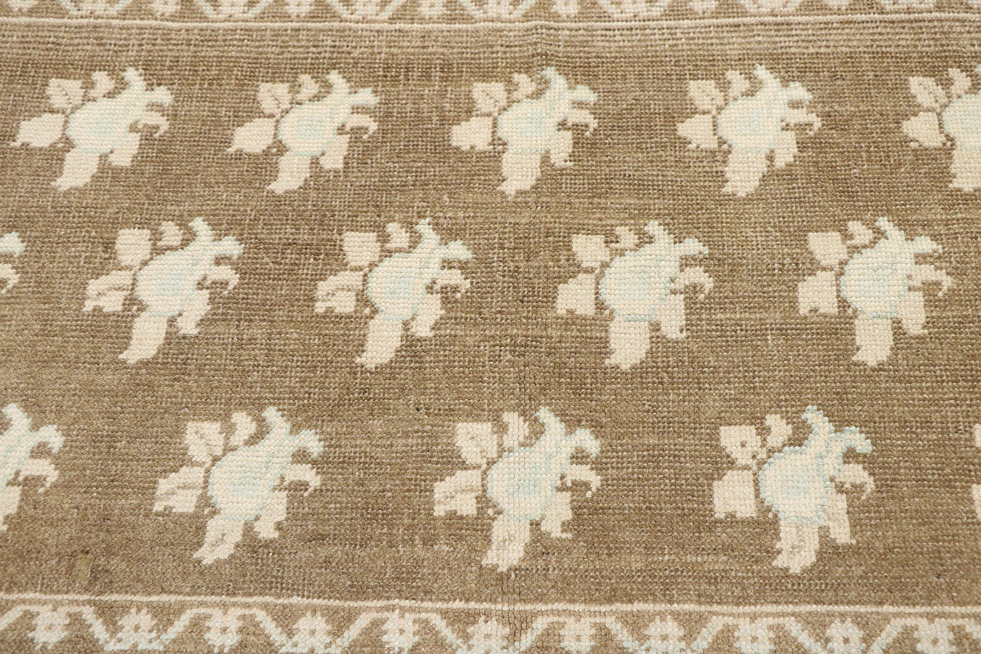 2 x 4 Vintage Turkish Oushak Rug 53526
