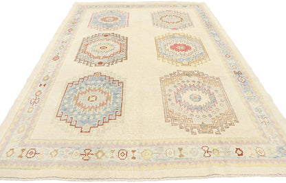 6 x 9 Modern Turkish Oushak Rug 53532